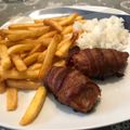 Anett Flaisz-Rékasi Cooksnap-ja, amikor elkészítette a(z) Hagymával, sajttal és paprikával töltött sertéskaraj, bacon köntösben receptet.