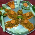 Pinki Chakraborty's cooksnap of when they made পনির কিমা বাটারফ্লাই (paneer keema butterfly recipe in Bengali).