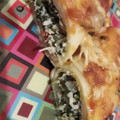 El cooksnap de Mayerlin Herrera cuando hizo Canelones de acelga y ricota :suprema con salsa de 🍅.
