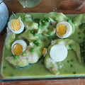 El cooksnap de mati cuando hizo Merluza salsa verde en MC.