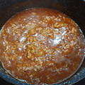 El cooksnap de Jesus Lopez cuando hizo Arroz meloso de solomillo al Pedro Ximenez.