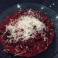 El cooksnap de Crespinanalia cuando hizo Risotto de remolacha.