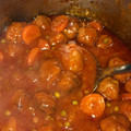 El cooksnap de Georgiana Mirea cuando hizo Albóndigas en salsa.