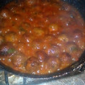El cooksnap de clarysiso cuando hizo Albóndigas de lentejas con salsa fileto.