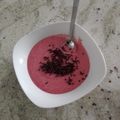 El cooksnap de esecaos cuando hizo Mousse de fresas.