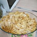 El cooksnap de Rut De Llumiquinga cuando hizo Macarrones boloñesa con salsa de bechamel.