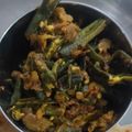 Kavya Varma's cooksnap of when they made Bhindi Do Pyaaza.