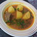 Sana Owais's cooksnap of when they made Degi Aloo gosht 😋👍.