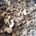 El cooksnap de Abi Saavedra Avendaño cuando hizo Pino con carne de soya.