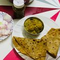 chaitali ghatak का कुकस्नैप जब उन्होंने तिकोना पराठा(tikona paratha recipe in hindi) बनाया था।