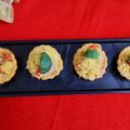Mukti Bhargava का कुकस्नैप जब उन्होंने चना कैनेपी चाट (Chana Canapes Chat Recipe In Hindi) बनाया था।
