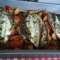 El cooksnap de josi E. cuando hizo Caballas con ajo y perejil al horno.
