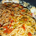 Shagufta Sheikh's cooksnap of when they made Fajita spaghetti!🍝.