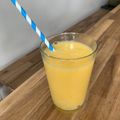 Becky's cooksnap of when they made My Mango & Banana fruit juice. 😘.