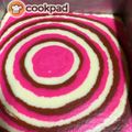 Cooksnap Dapur Yusfarisyia semasa beliau membuat Puding roti marble.