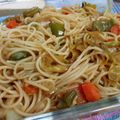 El cooksnap de Dolores Franco cuando hizo Espaguetis con verduras y salsa de soja.