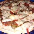 El cooksnap de Melisa cuando hizo Pizza vegetariana en base de tortilla de maíz.