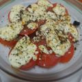 El cooksnap de LuzMa SG cuando hizo Ensalada de tomate y queso de cabra fundido.
