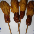 El cooksnap de La Pequeña Cocinera ♥️ cuando hizo Brocheta de salchichas rebozadas.