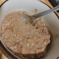 El cooksnap de Andrea cuando hizo Gachas o "porridge" de avena con chocolate.