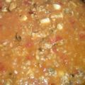 El cooksnap de MaryGlory cuando hizo Arroz integral a banda con gambas y espárragos.