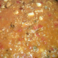 El cooksnap de MaryGlory cuando hizo Arroz integral a banda con gambas y espárragos.