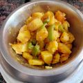 Kalpana Rai's cooksnap of when they made Potato Capsicum Sabji.