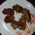 El cooksnap de Katherine Subiaut cuando hizo Croquetas de Pollo hechas con miga de pan.
