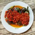 Cooksnap dari dapur Airin untuk resep Linyak Taruang (Terong Penyet ala Minang)