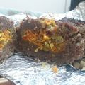 El cooksnap de Eliana Sambrana cuando hizo Matambre de carne picada.