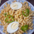 Josepha Roland's cooksnap of when they made Macroni with boiled egg.