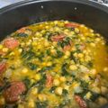 El cooksnap de Aleksandra Lukić cuando hizo Garbanzos con chorizo y espinacas en 30 minutos.