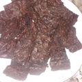 El cooksnap de Vale Cantero cuando hizo Brownies con trozos de chocolate.