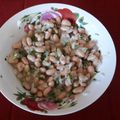 El cooksnap de Teresita Felíz cuando hizo Ensalada de porotos viejos.
