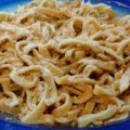 El cooksnap de cousanguinettilau cuando hizo Tallarines o fideos caseros con y sin máquina 🍝.