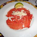 El cooksnap de carme castillo cuando hizo Carpaccio.