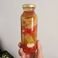 El cooksnap de Mariana Ortega cuando hizo Nada se tira todo se recicla: pencas de acelga en escabeche.