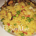 El cooksnap de Eli Sanlúcar cuando hizo Arroz con calamares.