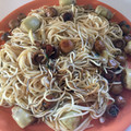 El cooksnap de ni.uman cuando hizo Espaguetis con verduras y gulas al ajillo.