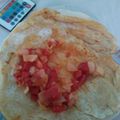 El cooksnap de Camila Raimondi cuando hizo Pizza a la sartén.