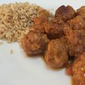 El cooksnap de Marieta cuando hizo Albóndigas de ibérico y verduras con salsa de cerveza.