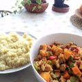 El cooksnap de Paula Rodríguez Linares cuando hizo Cuscús con soja texturizada y verduras.