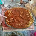 El cooksnap de Carina Retamar cuando hizo Fideos caseros huevo-espinaca-morrón.