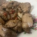 El cooksnap de Araceli cuando hizo Hígado de pollo saborizado.