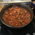 El cooksnap de Nacho Albarrán cuando hizo Pollo rustido con champiñones.