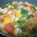 Cooksnap danish Safiyyah semasa beliau membuat Mee Sup Daging Simple.
