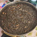 El cooksnap de henar cuando hizo Arroz negro con gambas, pota y salsa alioli.