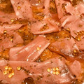 El cooksnap de @tesa.cuina cuando hizo Pizza con Mortadela de Bolonia y Pistachos.