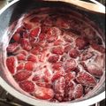 El cooksnap de Clarisa Paez cuando hizo Frutillas en almíbar.