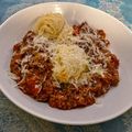 Lisa's cooksnap of when they made Bolognese alla Mamma.